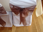 Chair Cover Hire Chocolate Sash